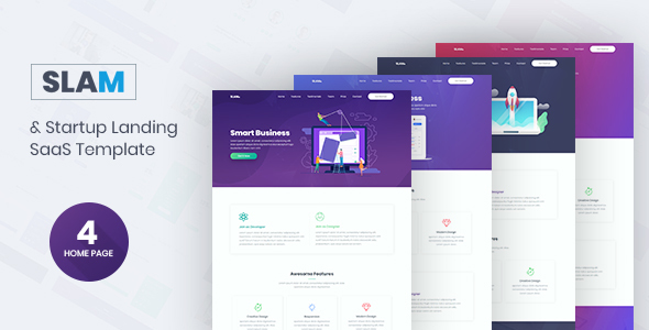 Slam - Startup and SaaS Template