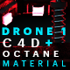 Drone 1 C4D - Octane Render Mix Material - 3DOcean Item for Sale