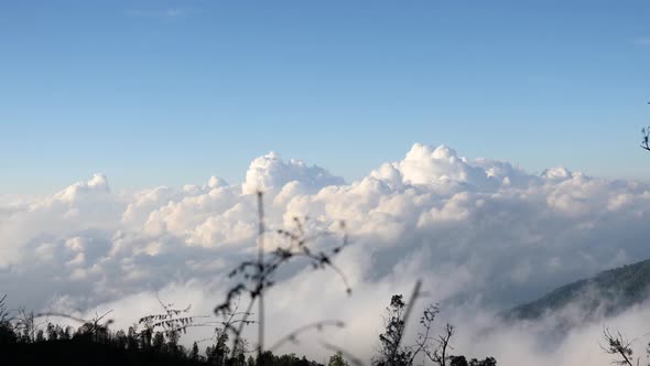 Mountain Landscape with Sunrise. Bali, Indonesia