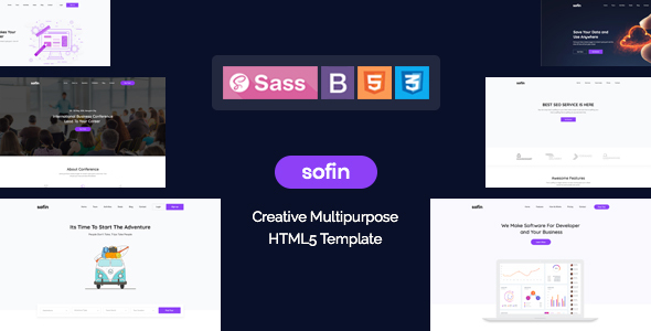 Sofin - Creative Multipurpose HTML Template