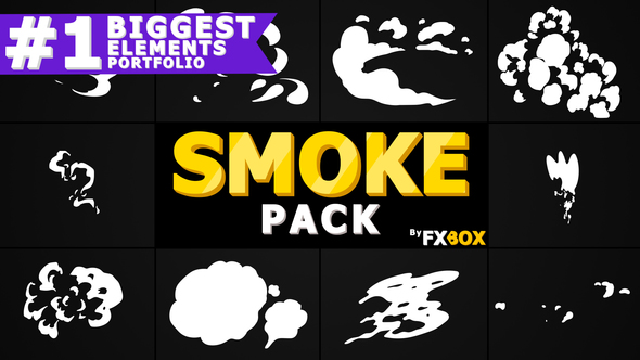 2d FX SMOKE Elements | Motion Graphics Pack