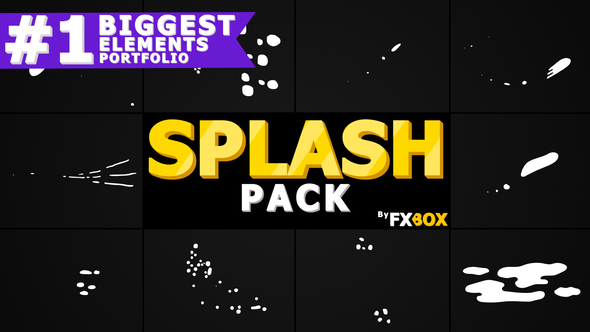 Splash Animated Elements | Motion Graphics Pack alt