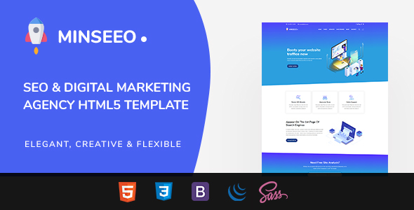 Minseeo - SEO Marketing HTML Template