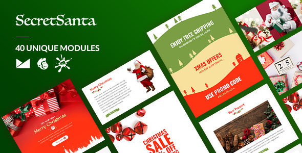 SecretSanta Email-Template + Online Builder