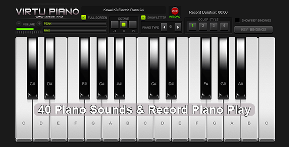 Virtu Piano - HTML5 Virtual Piano