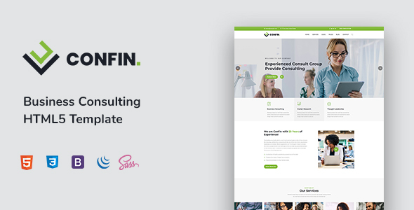 Confin - Consulting Finance Business Template