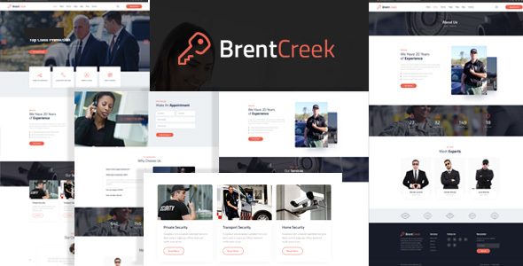 Brentcreek - Security Services HTML Template