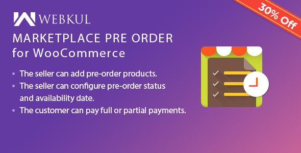 Marketplace Pre Order Plugin for WooCommerce