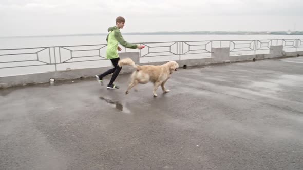 Running Buddies Child and Dog