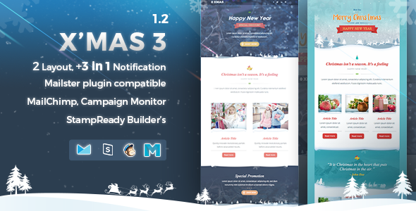 X’mas 3 | Responsive Email Template