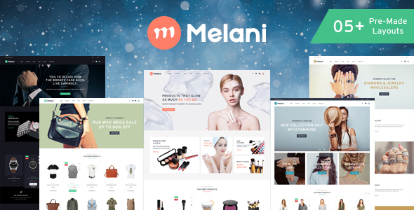 Melani - Fashion, Cosmetic, Jewelry, Watch Store HTML Template