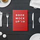 Hard Cover Book Mockup - Breakfast Set - GraphicRiver Item for Sale