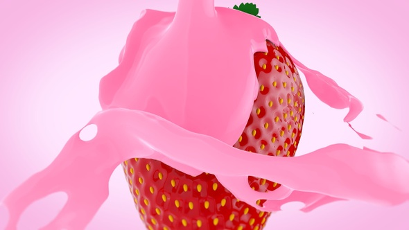 Strawberry Milkshake And Strawberry alt