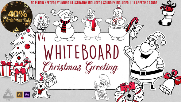 Holidays Whiteboard Greetings Pack v4.3