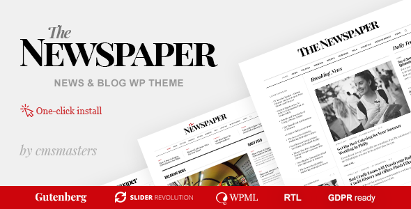 The Newspaper – Magazine Editorial WordPress Theme