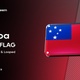 Samoa Flag 3D Glass badge - VideoHive Item for Sale
