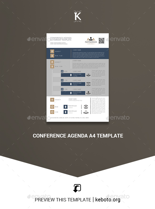 Agenda Template Graphics Designs Templates From Graphicriver