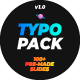 Typography Design Pack - VideoHive Item for Sale