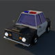 Cartoon Police Car – Low Poly 3D Model for Games & Animations - 3DOcean Item for Sale