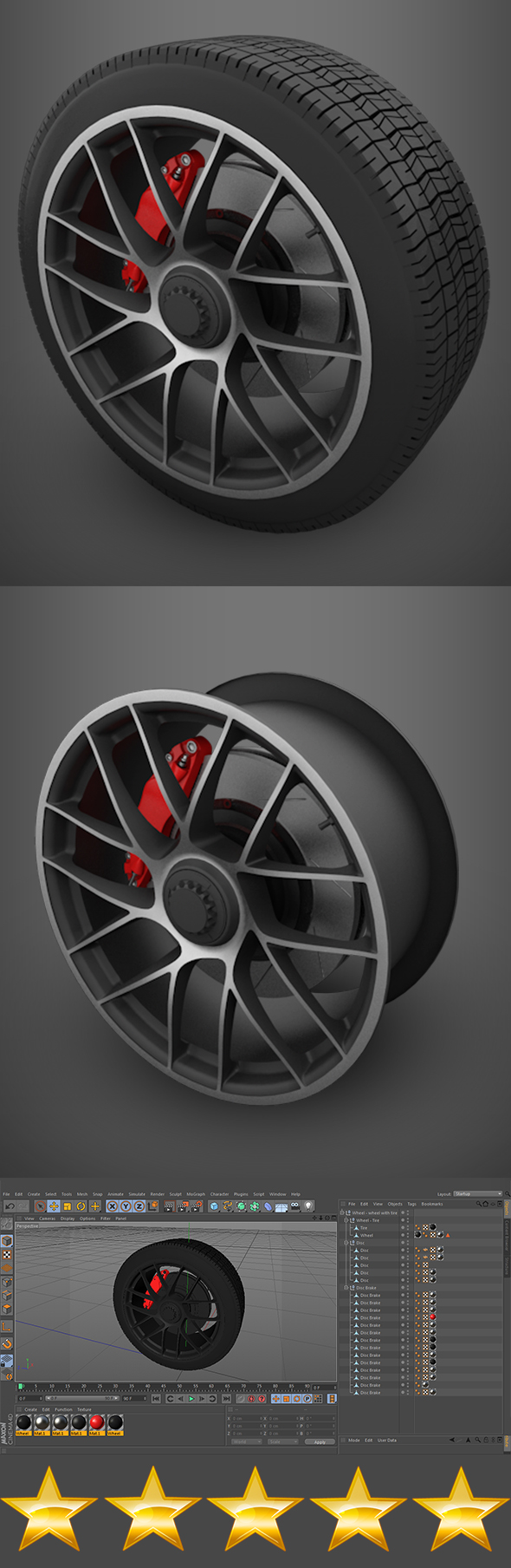 Wheel with tire
