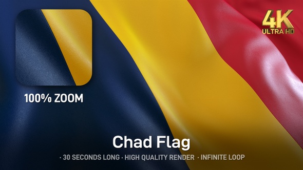 Chad Flag - 4K