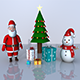 Christmas 3D Model Bundle Pack (4 in 1 pack) - 3DOcean Item for Sale