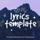 Lyrics Template - VideoHive Item for Sale