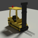 Low Poly Cartoon Forklift - 3DOcean Item for Sale