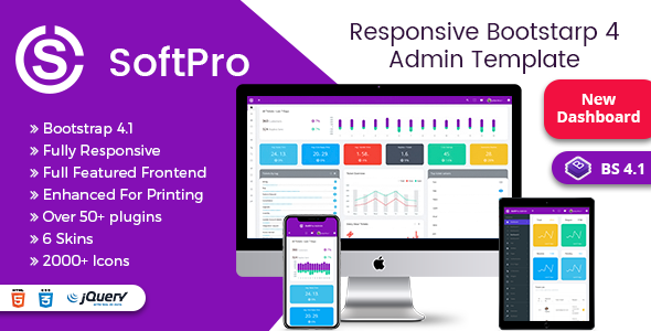 Soft Pro - Responsive Bootstrap 4 Admin Dashboard Template