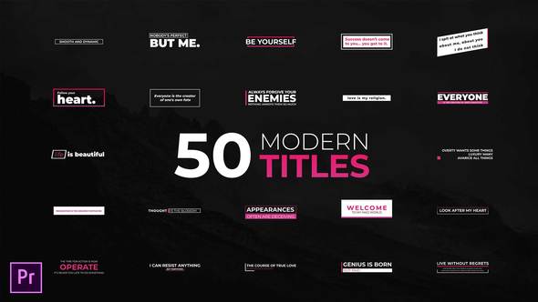 Modern Titles - Essential Graphics | Mogrt