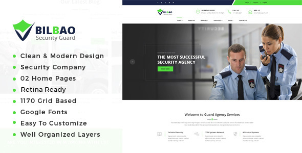 Bilbao - Security Services HTML Template