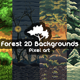 2D Game Forest Backgrounds Pixel Art - GraphicRiver Item for Sale