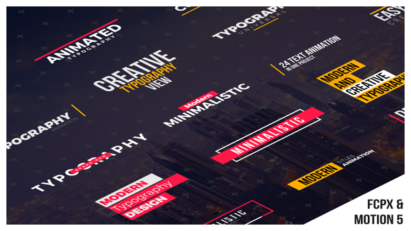 Titles Minimalism | FCPX or Apple Motion alt