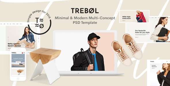 Trebol - Minimal & Modern Multi-Concept PSD Template