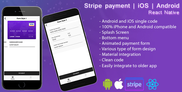 React native Stripe payment