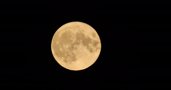 The Super full moon in the french sky