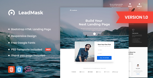 LeadMask - Business HTML Landing Page Template