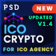 ICO Crypto – Bitcoin and Cryptocurrency ICO Landing Page PSD Template - ThemeForest Item for Sale