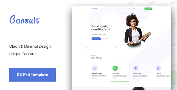 Consult-Business Consulting PSD Template