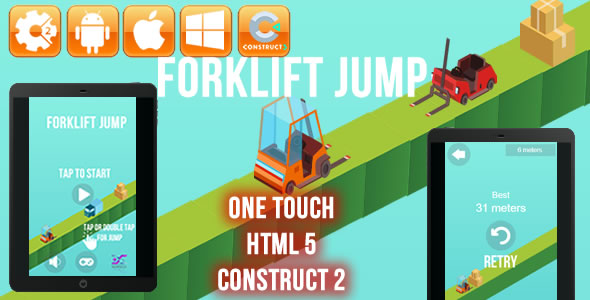 Forklift Jump - HTML5 Game (CAPX)