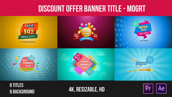 Discount Offer Banner Title – Mogrt