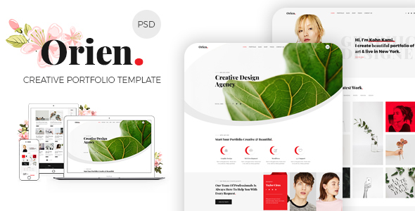 Orien - Creative Portfolio PSD Template