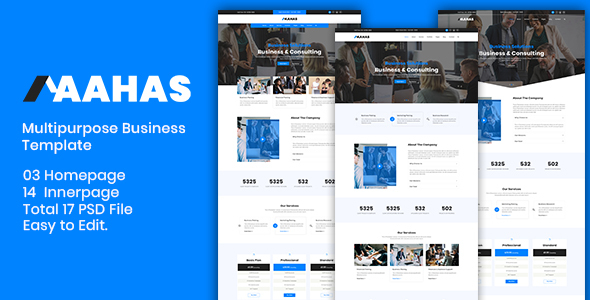 Aahas - Multipurpose Business Template