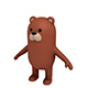 Brown Bear Character - 3DOcean Item for Sale
