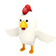 White Chicken Character - 3DOcean Item for Sale