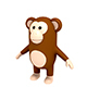Monkey Character - 3DOcean Item for Sale