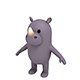 Rhinoceros Character - 3DOcean Item for Sale