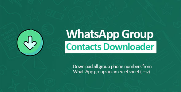 WhatsApp Group Contacts Downloader