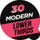 30 Modern Lower Thirds - VideoHive Item for Sale