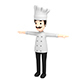 CartoonMan003 Chef - 3DOcean Item for Sale